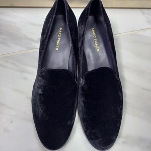 Marc Fisher Velvet Loafers Womens